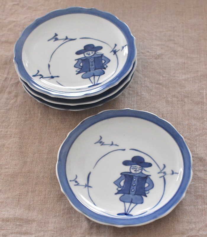 しん窯 青花 15cm皿 4枚拍卖