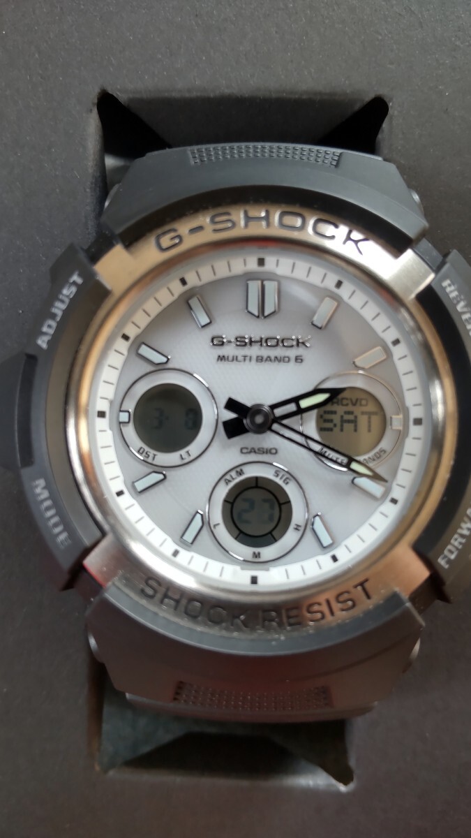 G-SHOCK BASIC 電波ソーラー メンズ 腕時計 アナログ デジタル ホワイト AWG-M100S-7AJF カシオ 国内正規品 保証有り Gショック拍卖