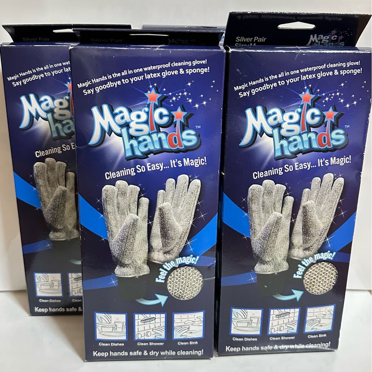 【未使用品】マジックハンズ 手袋型洗浄スポンジ Mサイズ 4箱セット拍卖
