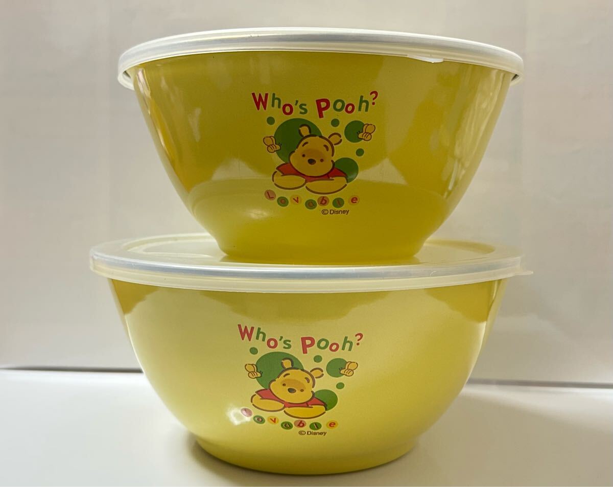 【未使用品】蓋つきボウル くまのプーさん ディズニー 調理器具 ステンレス 大小2点セット拍卖