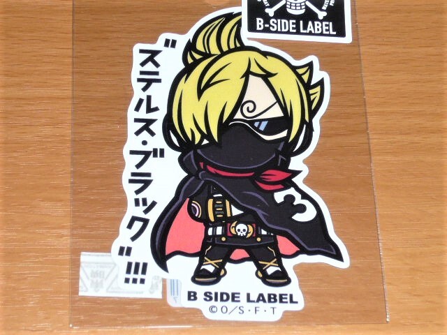 ◆ワンピース ステッカー◆サンジ ステルス・ブラック!!◆B-SIDE LABEL◆拍卖