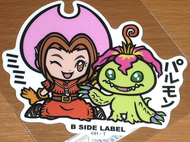 ◆デジモン ステッカー◆ミミ&パルモン◆B-SIDE LABEL◆拍卖