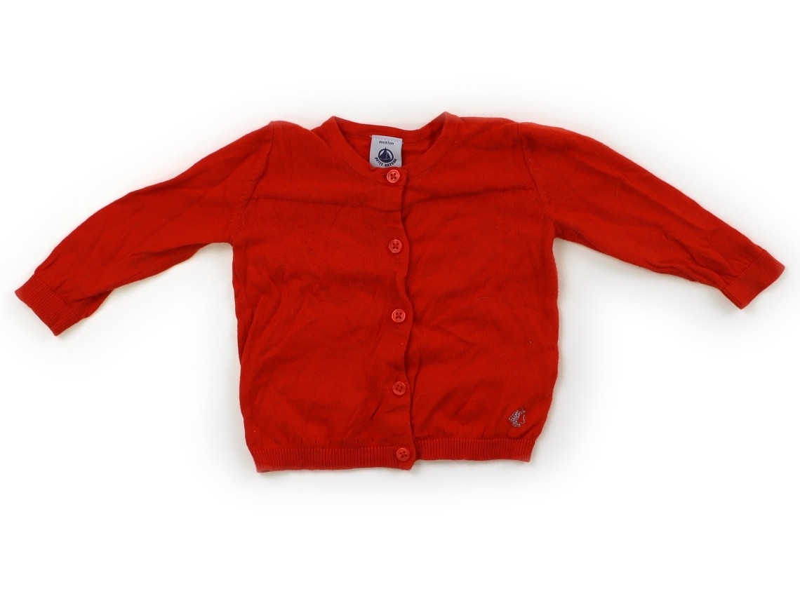 プチバトー PETIT BATEAU カーディガン 60サイズ 女の子 子供服 ベビー服 キッズ拍卖
