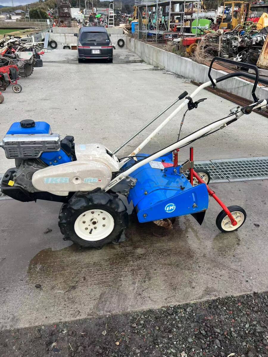 【福岡県みやま市】動画有り IKSイセキカワサキ IR-5 管理機 耕運機 カワサキエンジンFE161 5.3馬力拍卖