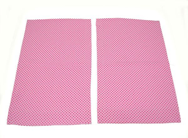 替え袖 153 単 Mサイズ 長尺 化繊 二越縮緬 ピンク色 小水玉模様 クリックポスト発送拍卖