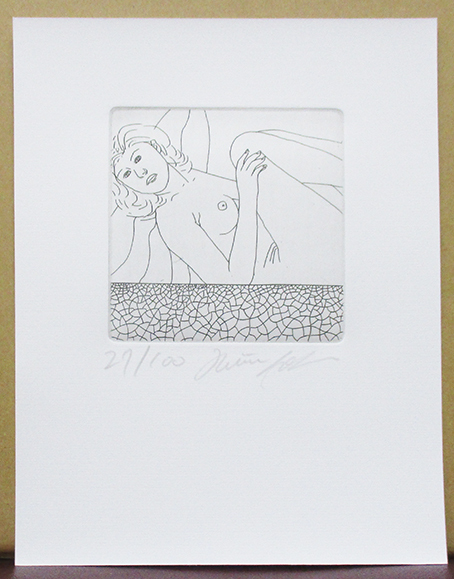 城景都『大地(百枚銅版画)』エッチング ed.27/100. 鉛筆サイン シートのみ 1983年制作「城景都 全版画集(阿部出版)」No.244拍卖