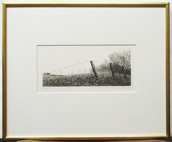吉田勝彦『颱風一過』エッチング ed.68/80. 鉛筆サイン 額、箱、黄袋付き 1982年制作拍卖