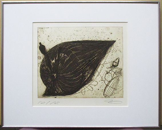 山口啓介『untitle』エッチング ed.125/125. 鉛筆サイン 額、箱付き(合わせ箱)拍卖