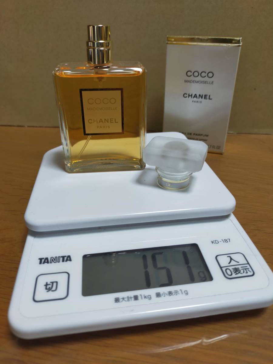 ほぼ満タン♪ 150g(^^ゞ 魅惑パルファム 50ml 「シャネル ココ マドモアゼル:MADEMOISELLE」EDP-SP(スプレー)_/_/ 交渉、匿名OK! _/_/拍卖