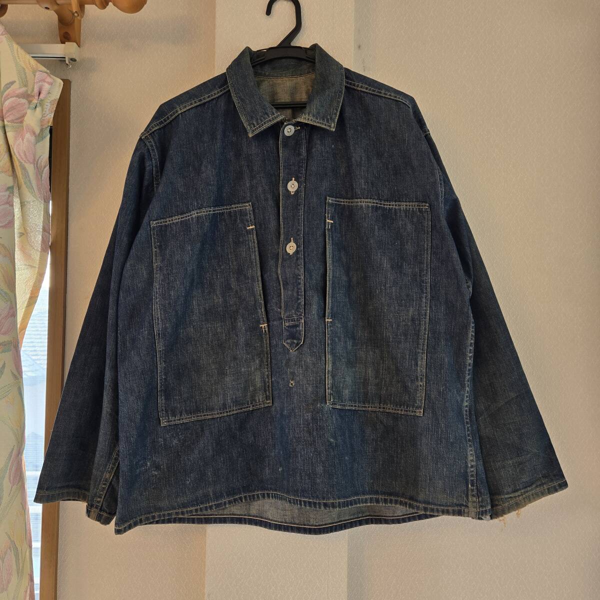 【濃紺】30s US ARMY M35 デニムプルオーバー ジャケット オリジナル ヴィンテージ☆US NAVY 20s 40s 米軍実物 USN USAAF ミリタリー拍卖
