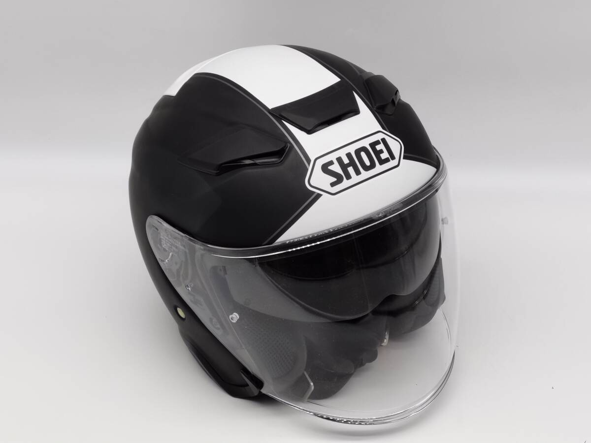 SHOEI ショウエイ J-CruiseII ADAGIO ジェイ-クルーズ ツー アダージョ J-CRUISE2 BLACK/WHITE マットカラー ジェットヘルメット Sサイズ拍卖