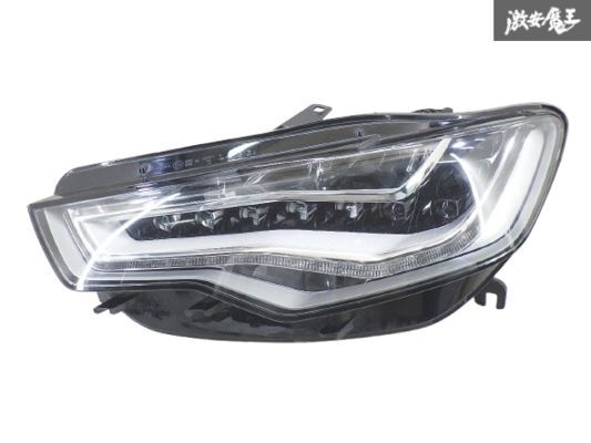 【LED点灯OK!!】 アウディ AUDI 純正 4G A6 LED ヘッドランプ ヘッドライト 左 片側のみ 4GO.941.033 コンピューター付 棚18-3拍卖