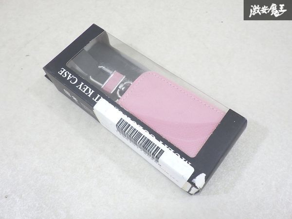 【未使用品 長期保管】 AWESOME オーサム マルチカラー スマートキーケース キーケース 鍵入れ キーホルダー レザー ピンク系 棚9-4-I拍卖