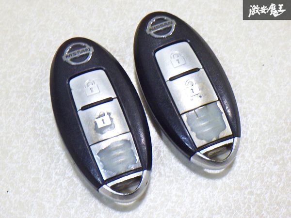 【保証付!!】 日産 純正 キーレス Z11 キューブ E11 ノート等 リモコンキー 2ボタン 実働車外し 2個 BPA2E-21/BPA2E-22 即納 棚9-4-E拍卖