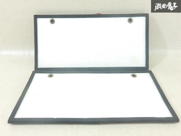 ナンバープレート LED 照明器具 タテ約15cm×ヨコ約31cm 2枚セット 即納 棚9-4拍卖