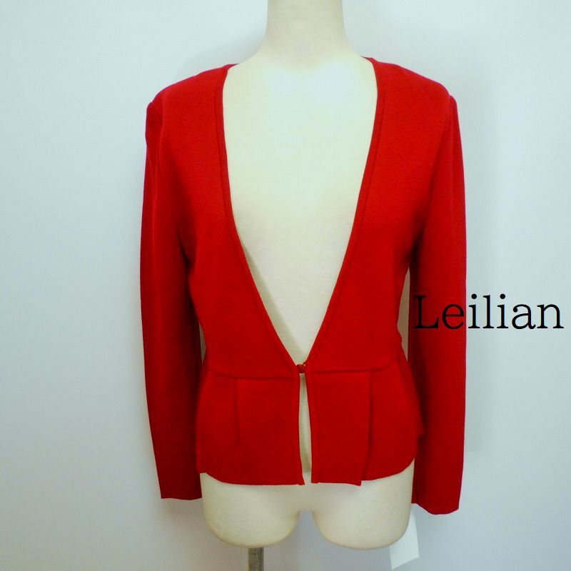 937201 Leilian レリアン 赤系 カーディガン 9拍卖