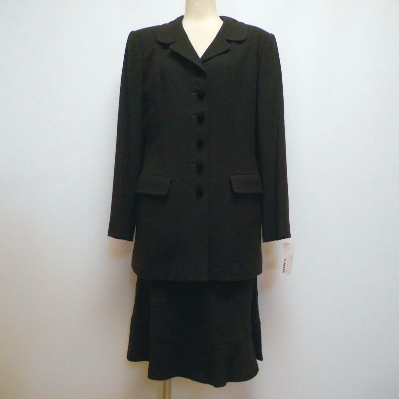 935897 youfukuya 洋服屋 Deuxieme Y 茶系 スカートスーツ セットアップ 拍卖