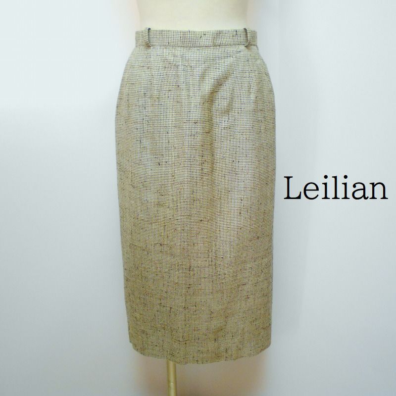 936442 Leilian レリアン チェック柄 スカート 9【クリックポスト可】拍卖