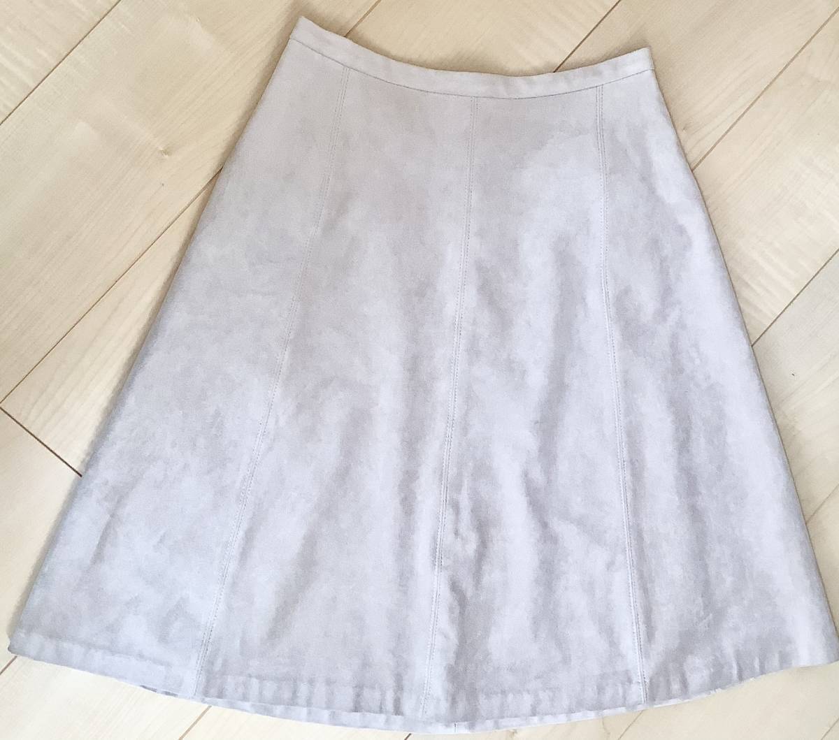 NATURAL BEAUTY BASIC フェイクスエード フレアスカート S/送185拍卖