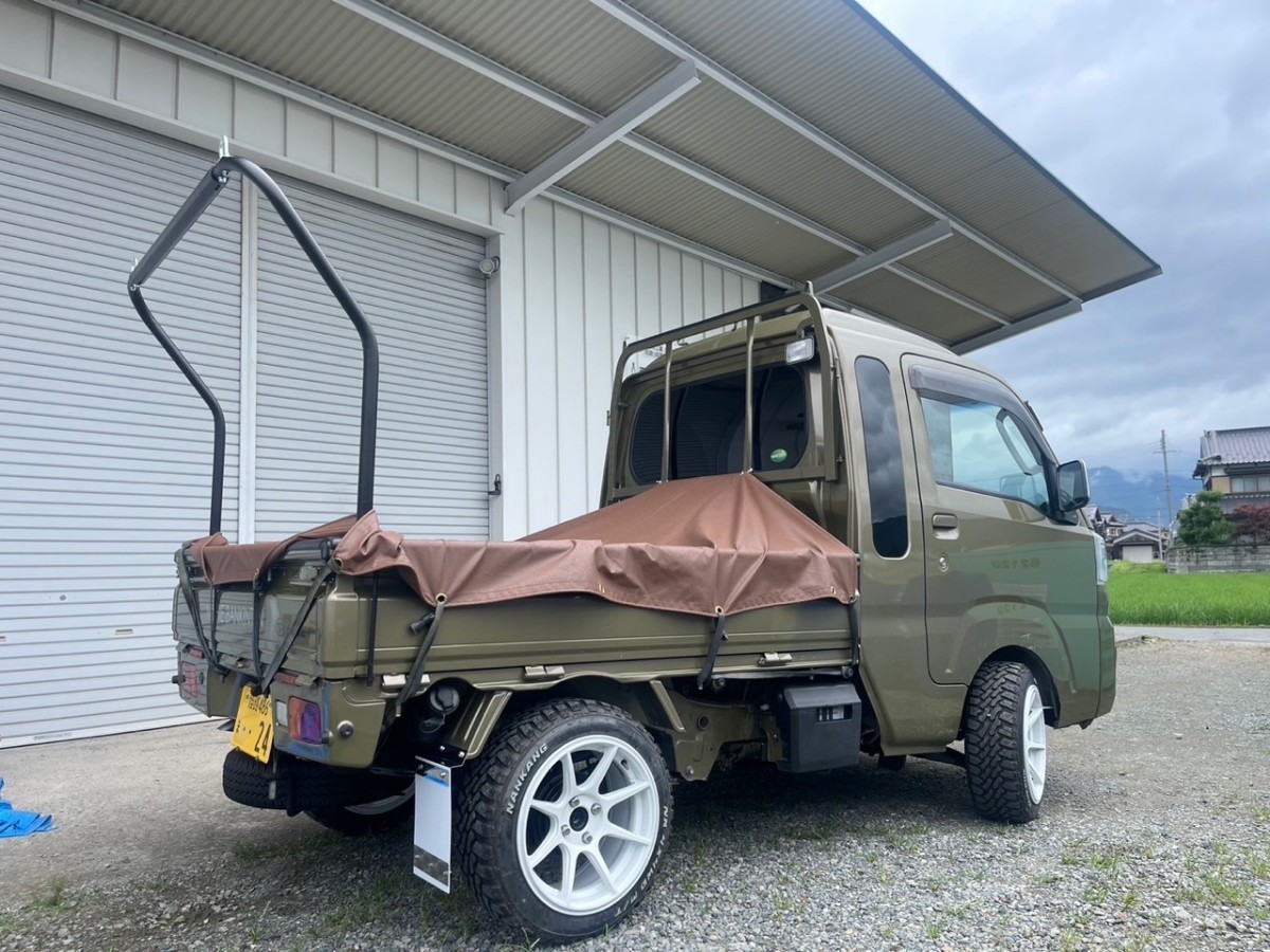 軽トラック荷台キャリア鳥居(New)type2加工無しボルト止めオーダメード全車取り付けOK拍卖