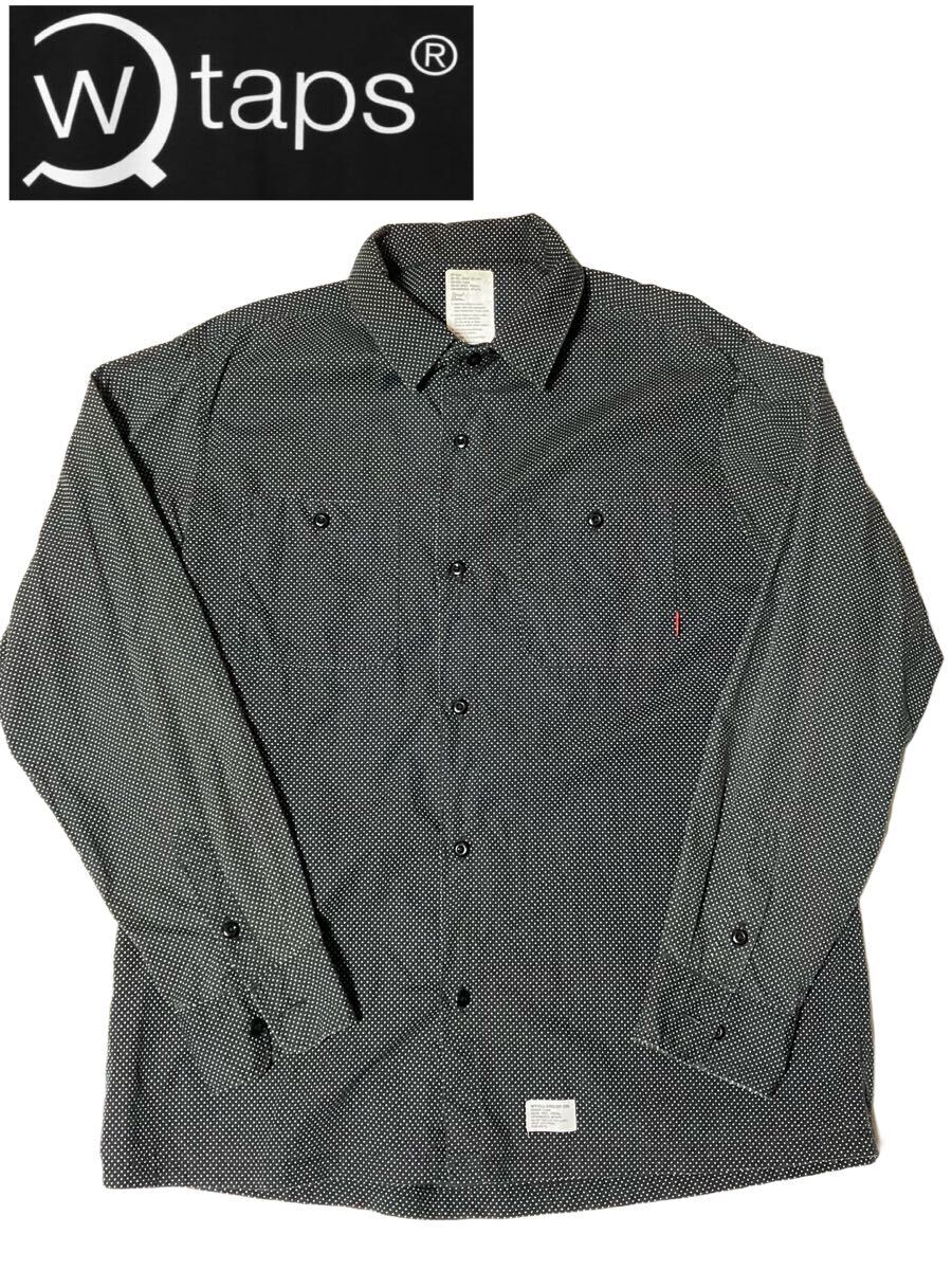 ★WTAPS ダブルタップス 長袖シャツ ドット ブラック 黒拍卖