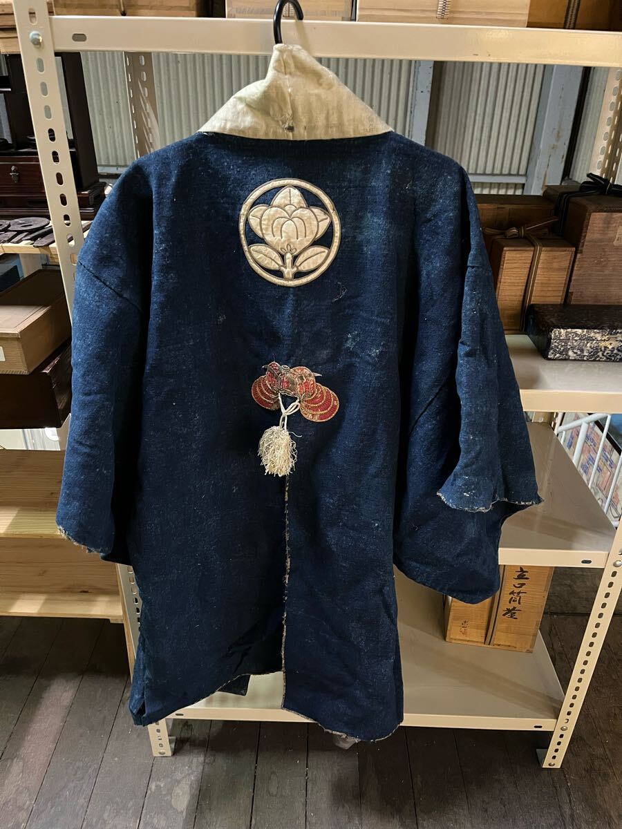 武具 江戸期 家紋入 陣羽織 半纏 1拍卖