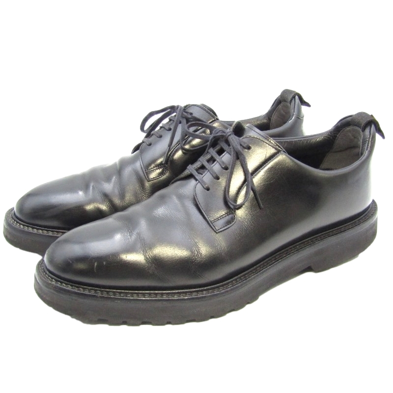 WH ダブルエイチ US9 27cm プレーントゥ WH2SS-0001G 菅原靴店別注仕様 干場義雅×ヒロシツボウチ ゴールド仕様 ブラック 黒 35004141拍卖