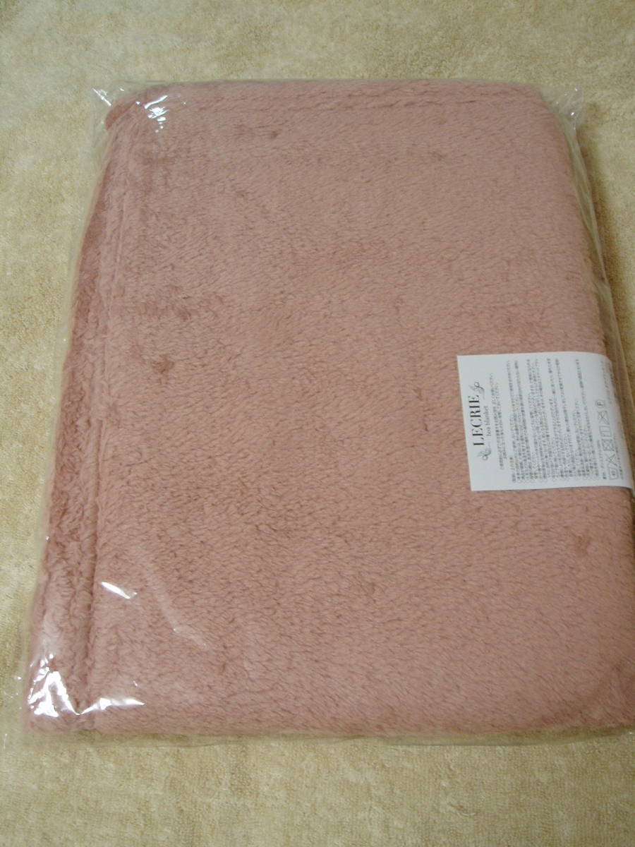 未使用【ルクリエ】ボアブランケット ピンク ポリエステル100% 70×100㎝拍卖