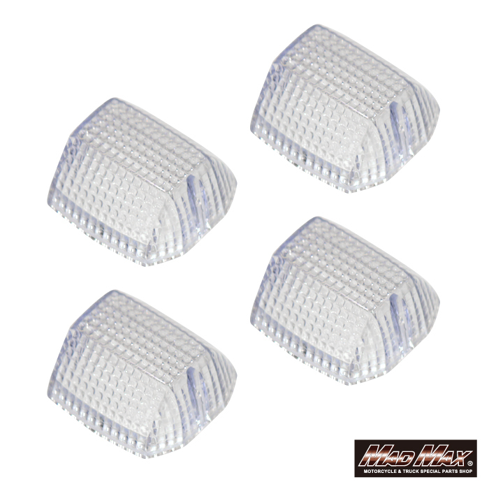 MADMAX KAWASAKI カワサキ ZR-7/GPZ900R/GPZ750R クリア ウインカーレンズ 4個セット (MM11-K002-CL-4)拍卖