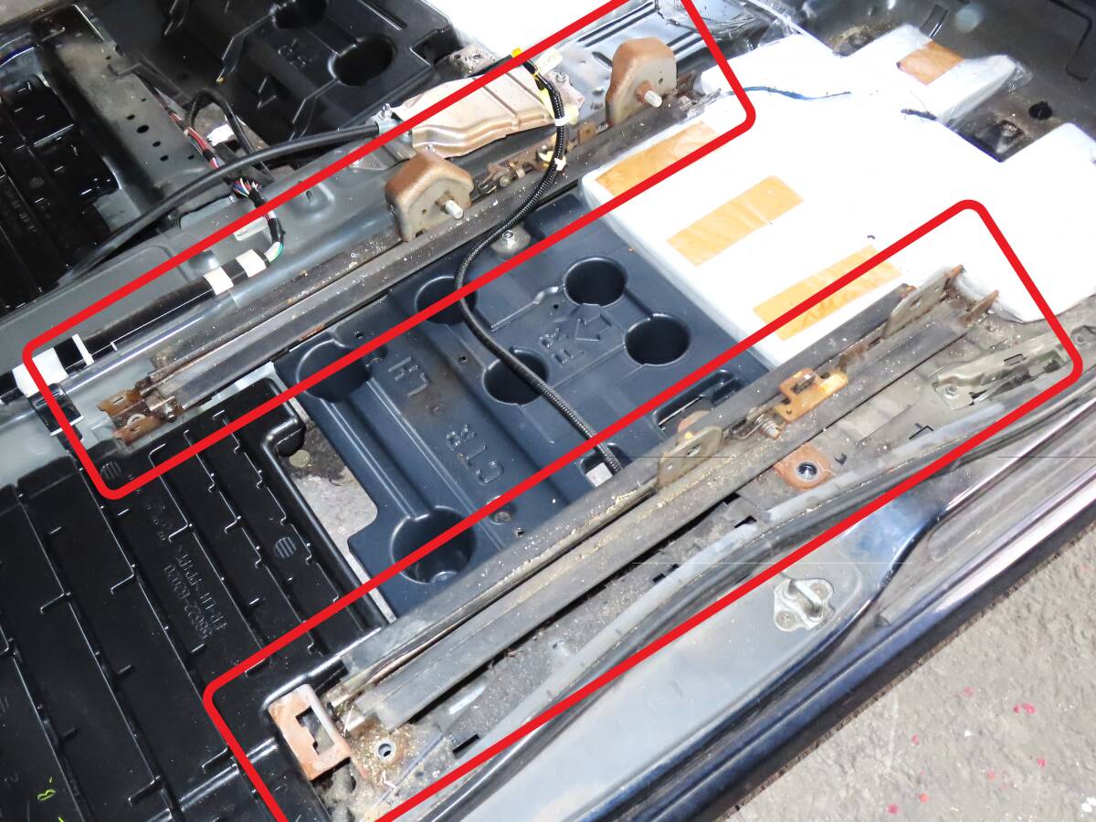 H20 CBA-L375S L385S タント カスタム 前期 KF-DET CVT 純正 フロント 左側 助手席 座席 シートレール 左右 SET / 91225km拍卖