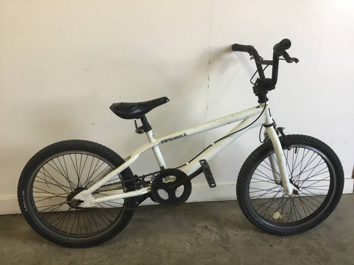 △ A-17岐阜発/ RAYCHLL/ BMX/ 自転車/ 20インチ/ ジャイロなし/ ペグなし/ 走行確認/ Rタイヤ破れあり/ 現状品/ 管05s/ R7.1/24 △拍卖