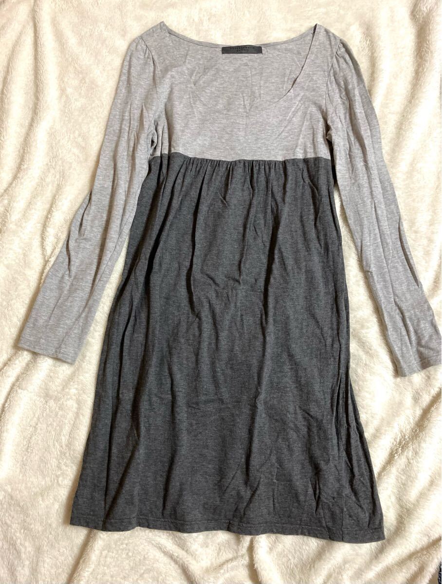 イーハイフンワールドギャラリー バイカラー ワンピース 長袖拍卖