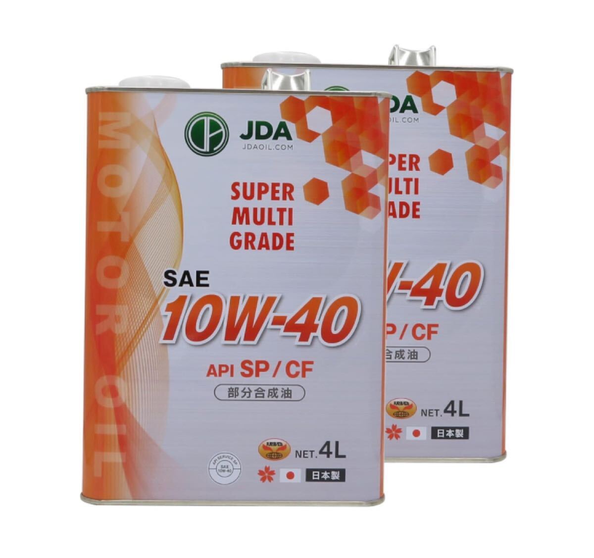 JDA エンジンオイル スーパーマルチグレードエンジンオイル 10W-40 SP/CF 4LX2 【4輪車用】拍卖