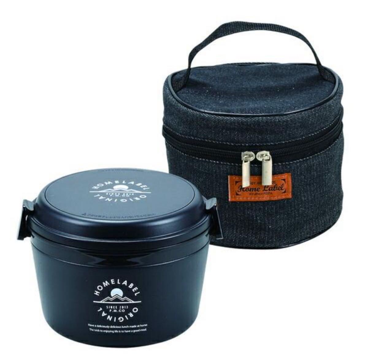 パール金属 どんぶり ランチジャー 1060 バッグ付 ブラック ホームレーベル HB-5450拍卖