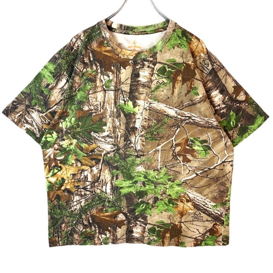 ゲームウィナー Game winner半袖TシャツリアルツリーカモTシャツREALTREEカモフラージュ迷彩カーキブラウン茶色グリーン緑アウトドア41216拍卖