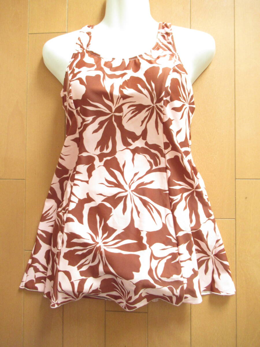 ★美品★ 水着 スイムウェア ワンピース 二重生地仕様 レディース 15LLサイズ 大きいサイズ SW11842拍卖