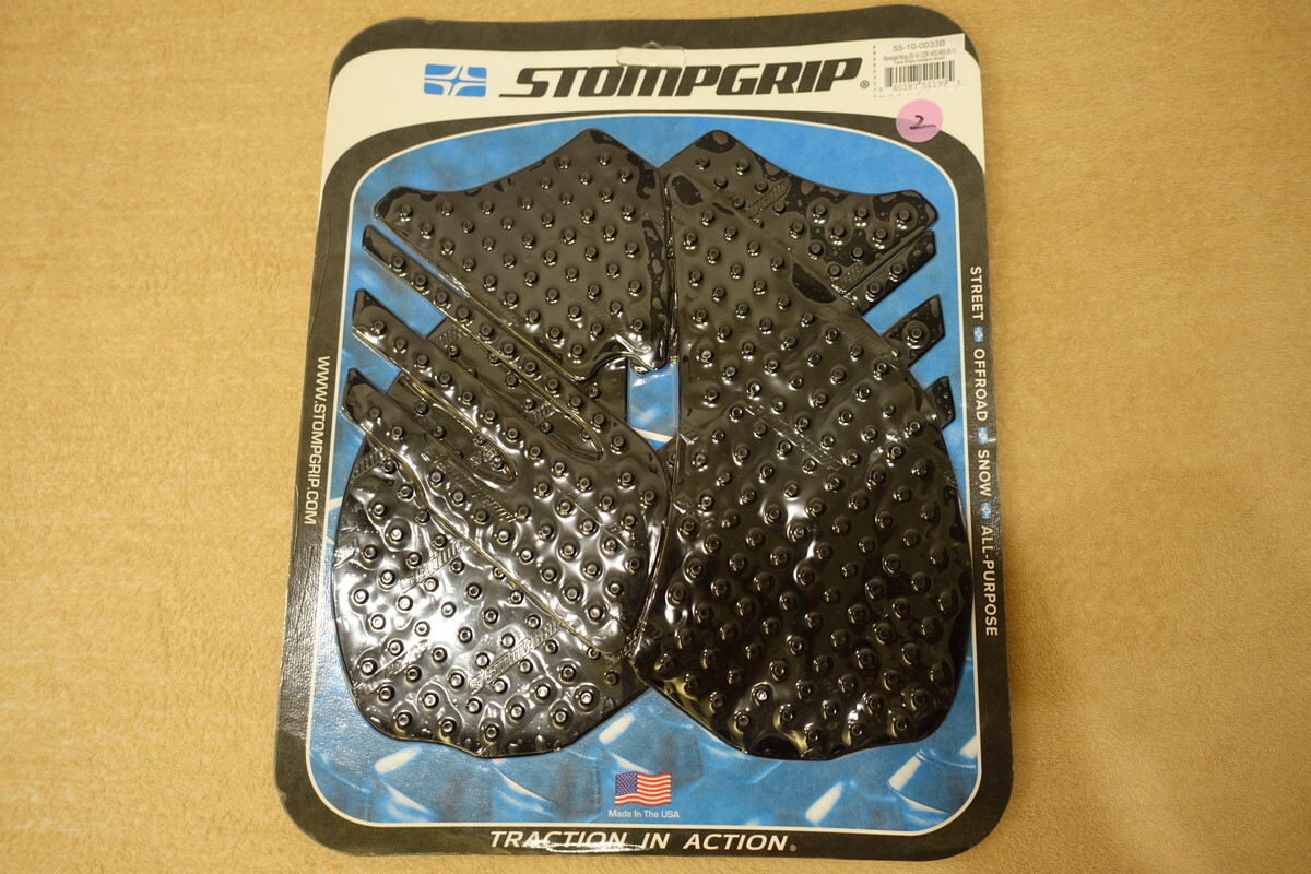 STOMPGRIP ZZR1400 / ZX-14 (06-11) トラクションパッド タンクパッド VOLCANO ブラック 55-10-0033B 定価12,100円 ストンプグリップ2拍卖