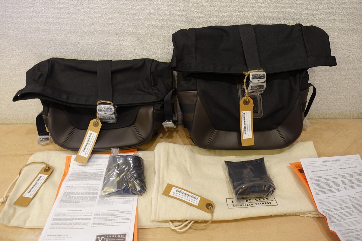 SW-MOTECH Legend Gear 左LC1+右LC2サイドバッグ ユニバーサル 容量左右違い(9.8+13.5L) SLCサイドキャリア用 定価63,140円 レジェンドギア拍卖