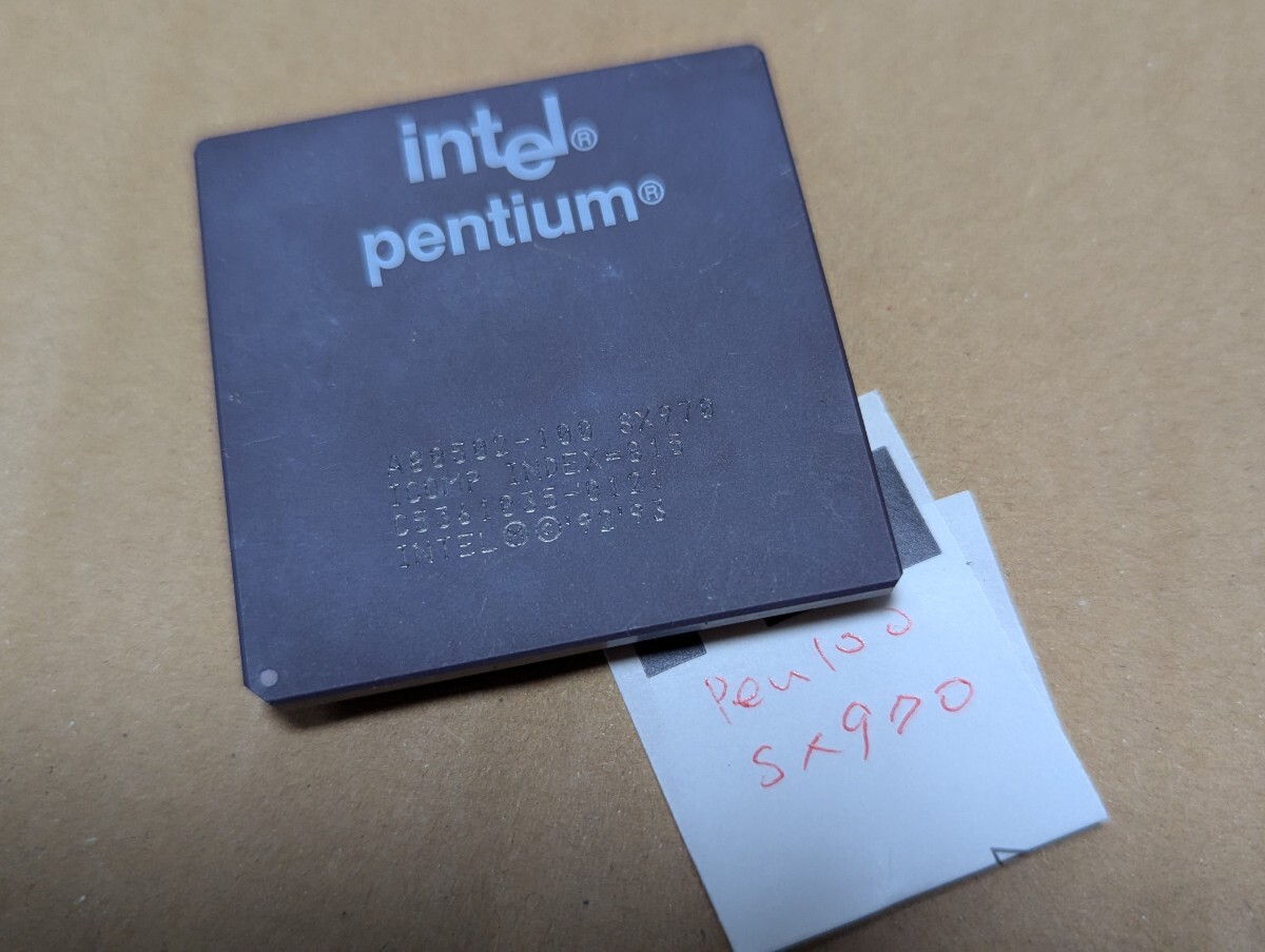 Intel Pentium 100MHz SX970 動作未確認ジャンク拍卖