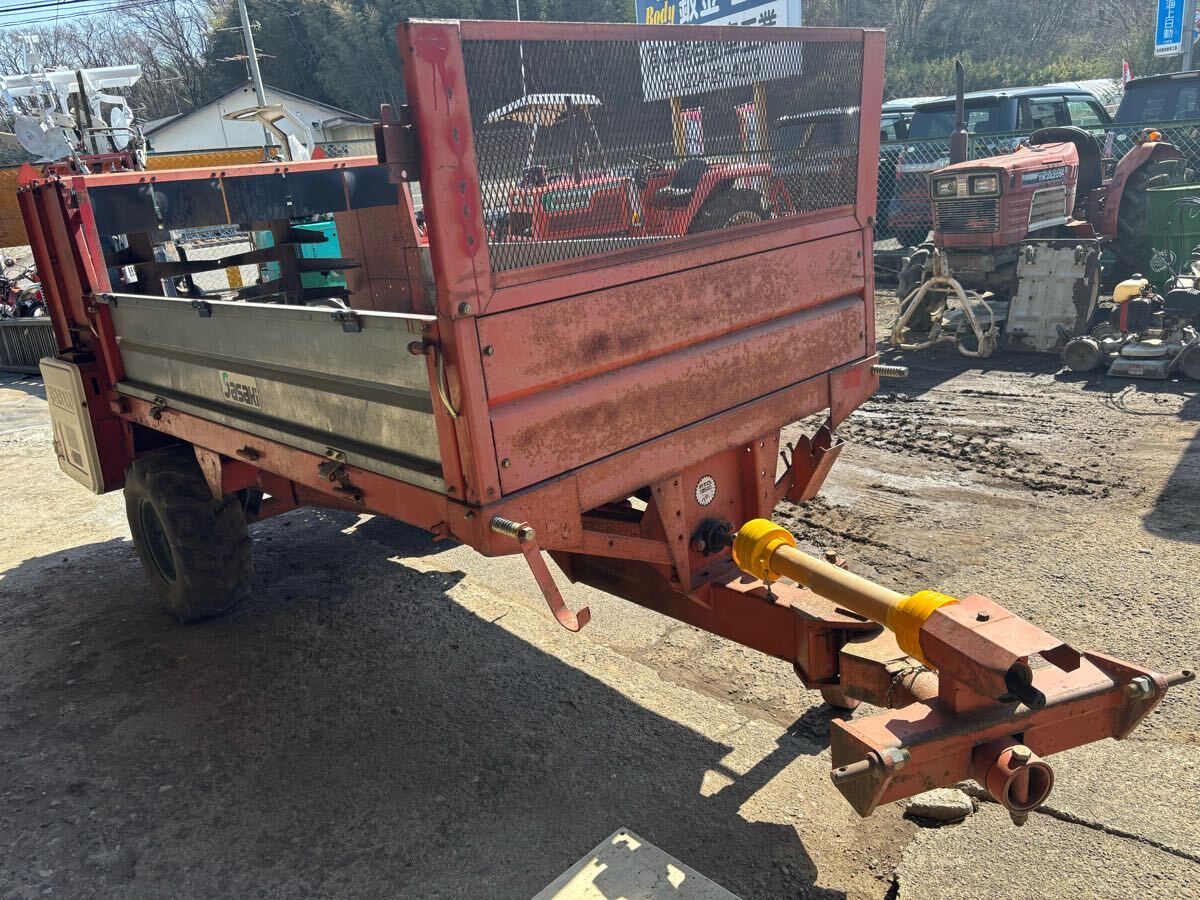 宮城県出品 ササキ マニュアスプレッダ 肥料散布機 堆肥 肥料 牽引 マニアスプレッダ 縦型ビータ 100キロ以内配送無料 直接引取大歓迎拍卖