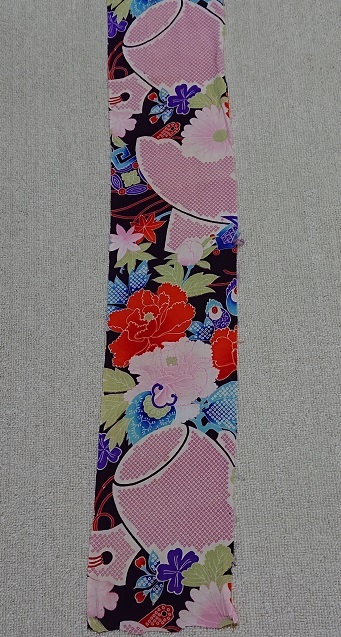 K-52-03-A*80cm×15cm*錦紗*正絹*市松人形*和装小物*和装人形*手作り人形*はぎれ*古布*リメイク*アンティーク*つるし雛*つるし飾り*手芸拍卖