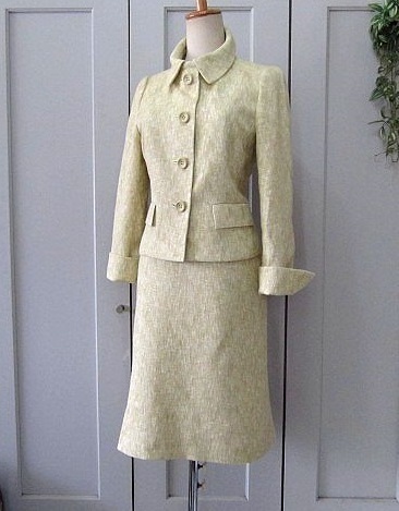 ダックス DAKS LONDON スカートスーツ 背抜き 裏キュプラ 日本製拍卖