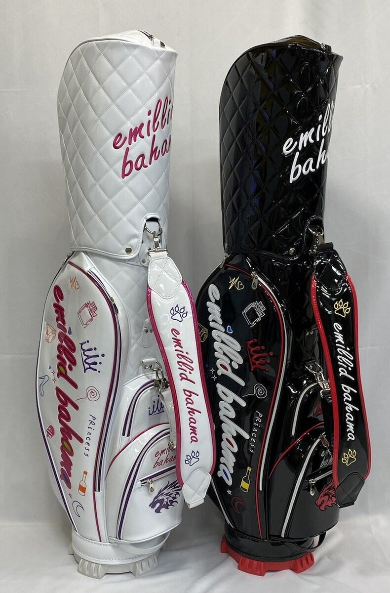 限定/エミリッドバハマ/キャディバッグ/EB-2202/ブラック、ホワイト選択可能1拍卖