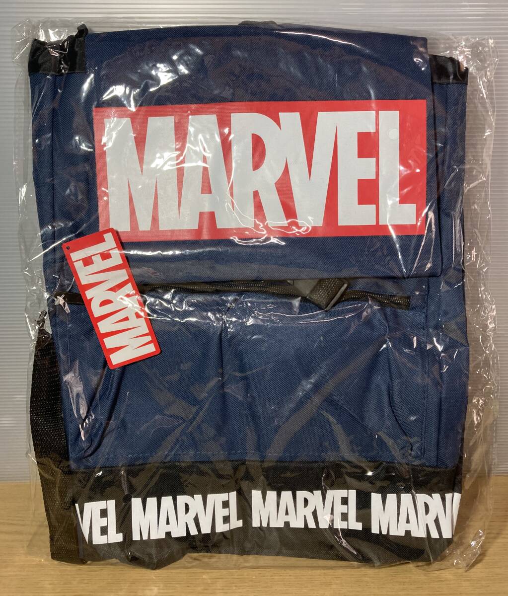未使用未開封品 MARVEL マーベル プレミアムロゴ リュック ネイビー拍卖