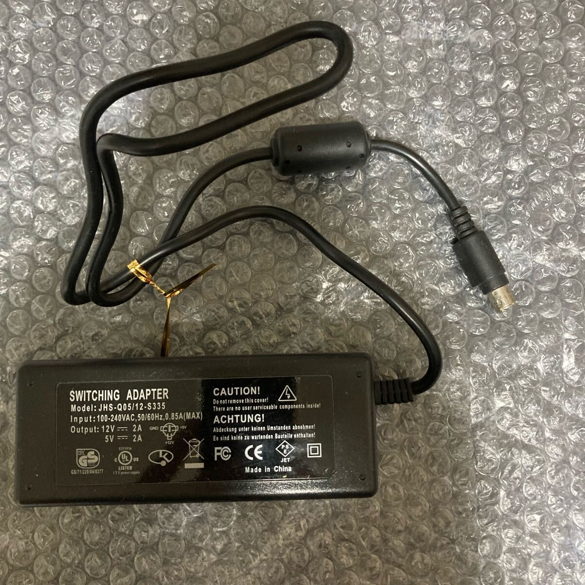 スイッチングACアダプター JHS-Q05/12-S335 動作未確認ジャンク拍卖