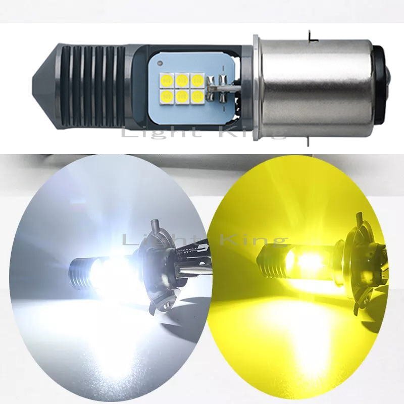 BA20D Hi Lo 走行中2色切替 黄 白 ポン付 バイク用 12チップ搭載 LED ヘッドライト XLR BAJA CGL125 フーマ拍卖