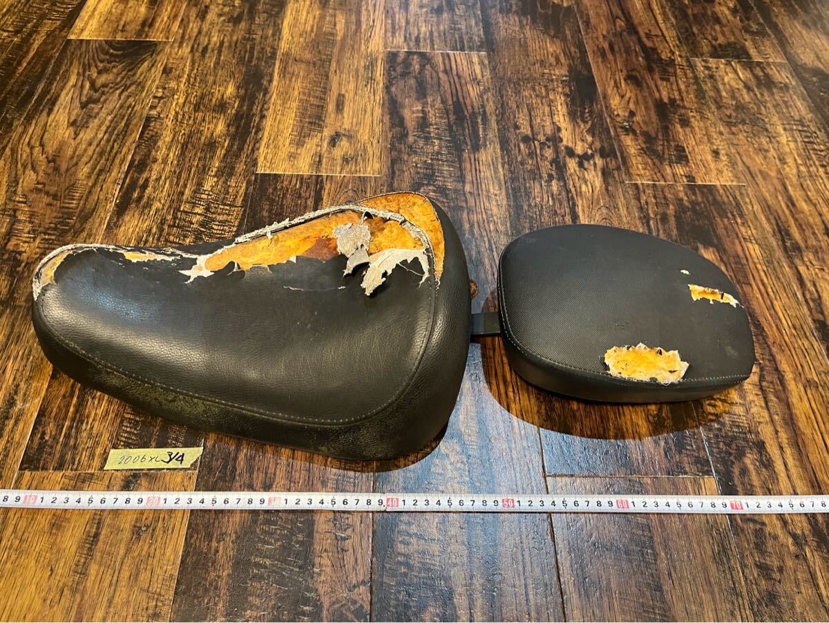 ハーレー2006年XLスポーツスターにて使用! ソロシート タンデムシート イージーライダース拍卖