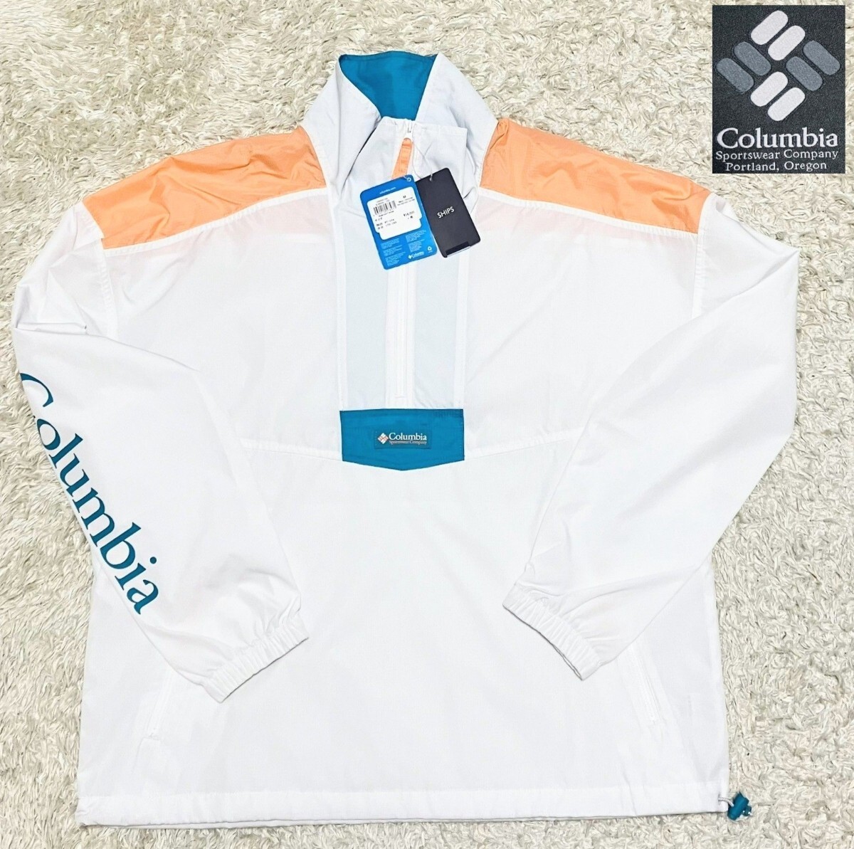 【未使用★20ss】Мサイズ Columbia ナイロンアノラックジャケット/白◆Santa Ana Anorak☆コロンビア (3)拍卖