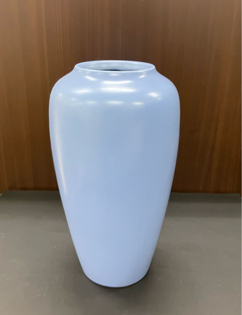 j11d54 花瓶 花器 壺 ブルー アフタヌーンティー拍卖