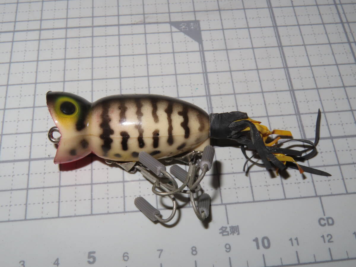 ネコポス可 フレッドアーボガスト フラポッパー FredArbogast HULA POPPER 検索 ビンテージ ウッド USA へドン バルサ ハンドメイド拍卖